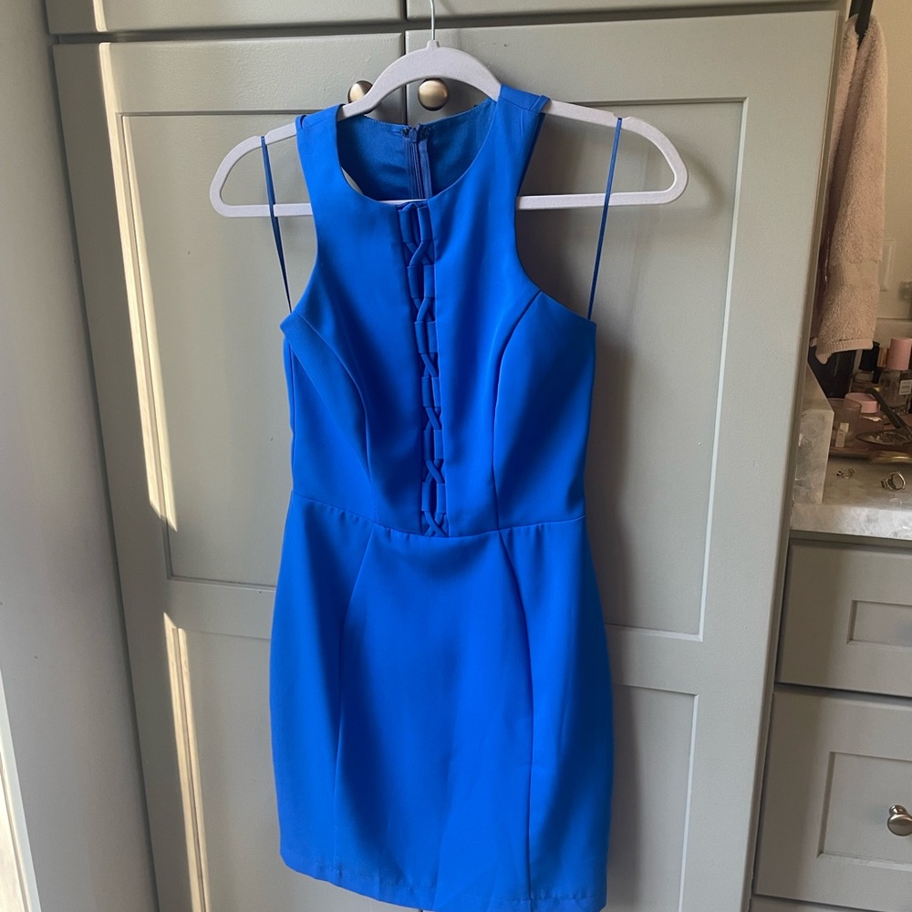 Adelyn Rae Vibrant Blue Mini Dress